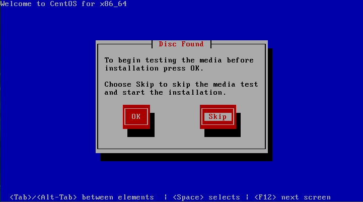 CentOS 6 Install, CD Check