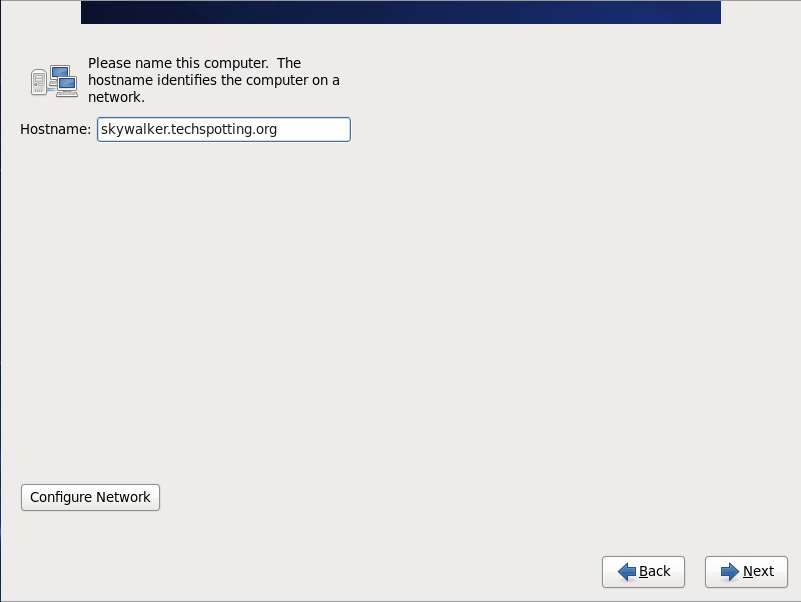 CentOS 6, set hostname