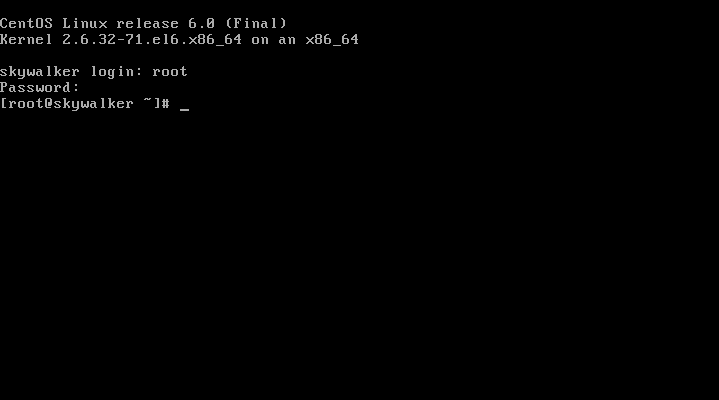 CentOS 6 root login