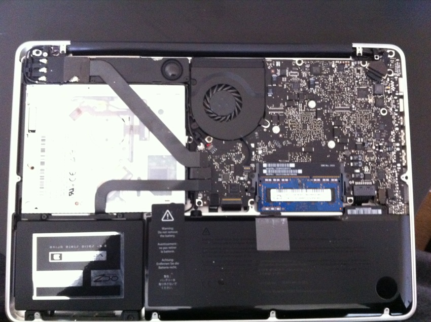 MacBook Pro internals, motherboard, RAM etc