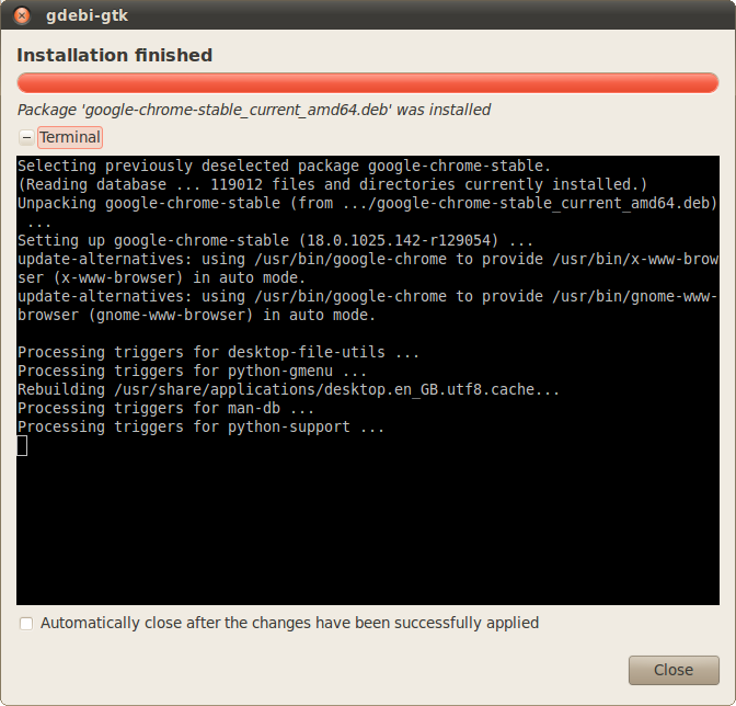 install chrome ubuntu